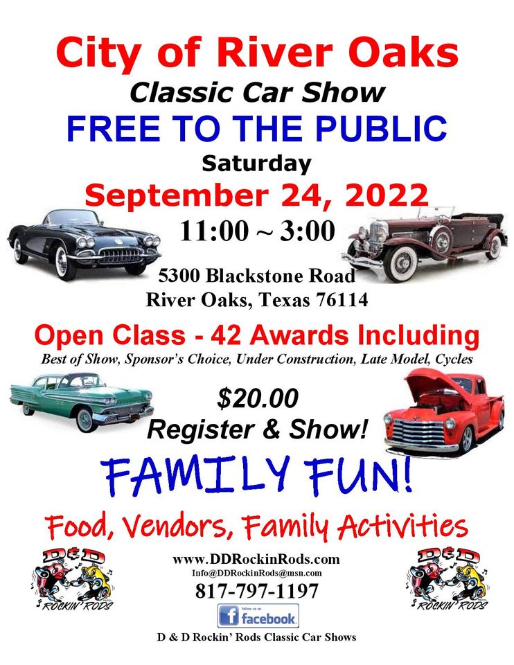 City of River Oaks Classic Car Show